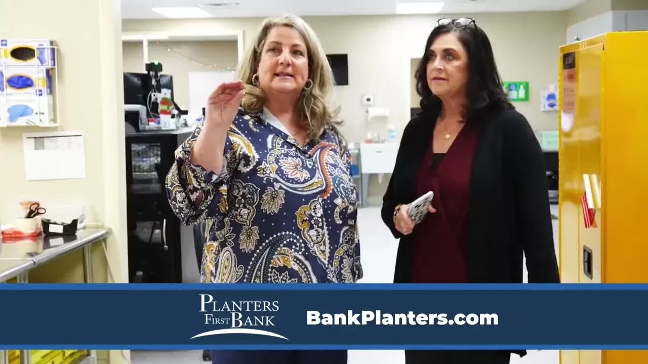 Planters First Bank has transformed our business model; Tracy Nesmith, Treasury Support Officer, introduced us to software that posts our patient payments in a matter of minutes. We used to have to do this manually. Planters First Bank is a game changer. This software has saved us over $50,000 a year and allowed us to shift our focus to improving our service to our patients.