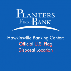 Photo for Planters First Bank&nbsp;provides new option for proper disposal of worn U.S. flags