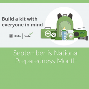 Photo for September is National Preparedness Month
