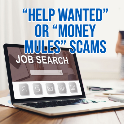 Photo for &quot;Help Wanted&quot; or &quot;Money Mules&quot; SCAMS