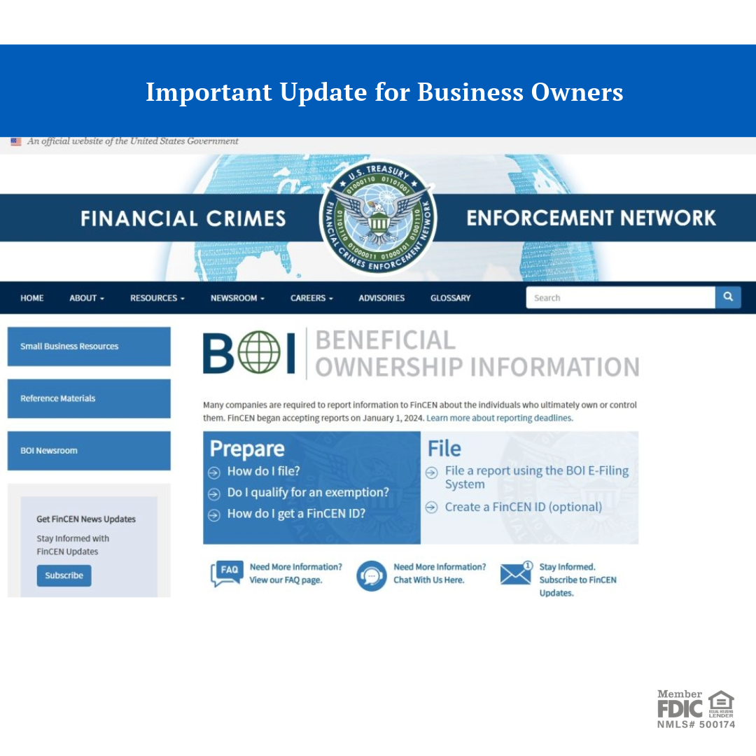 Photo for Important Update for Business Owners: New Beneficial Ownership Reporting Requirement