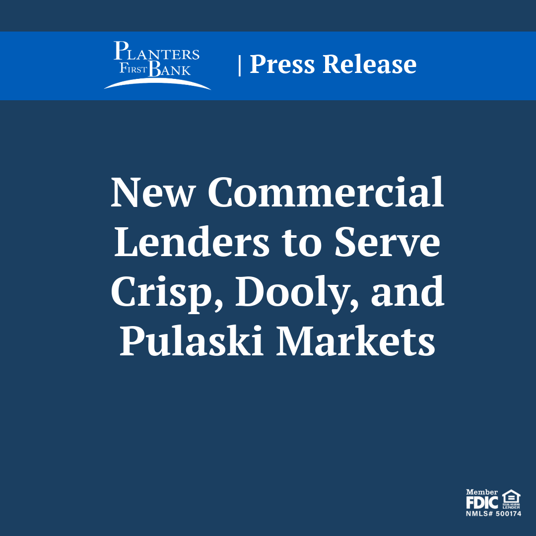 Photo for New Commercial Lenders to Serve Crisp, Dooly, and Pulaski Markets