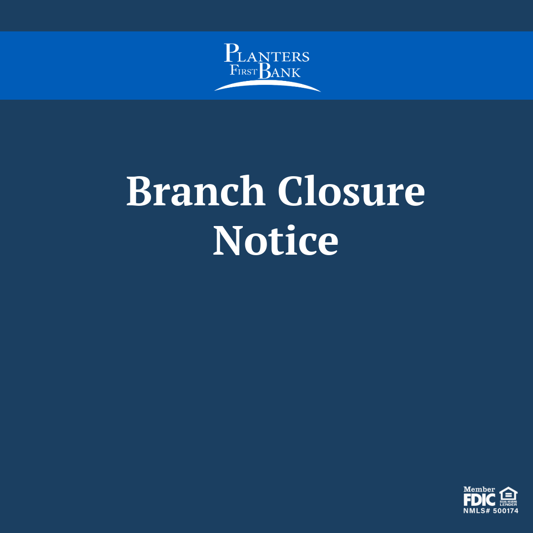 Photo for Branch Closure Notice