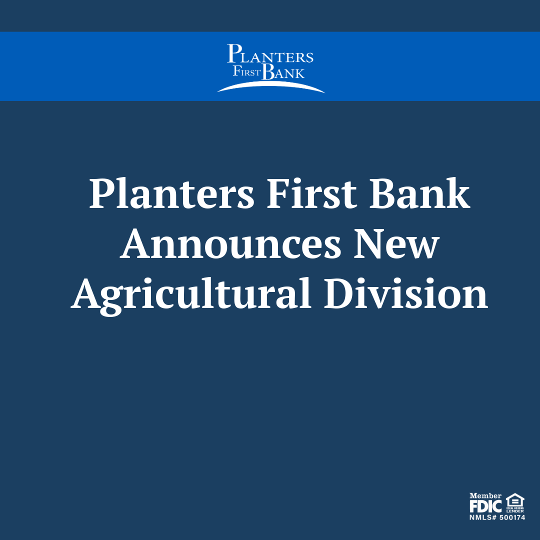 Photo for Planters First Bank Announces New Agricultural Division