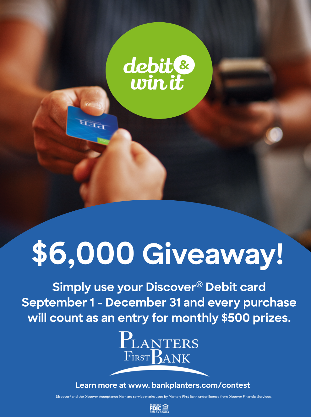 2021 Debit and win it Sweepstakes